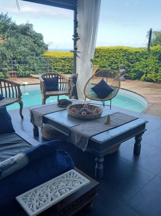 Suite Indigo Jacuzzi Prive Piscine Vue Mer Acces Cuisine Laverie Saint Pierre Zewnętrze zdjęcie