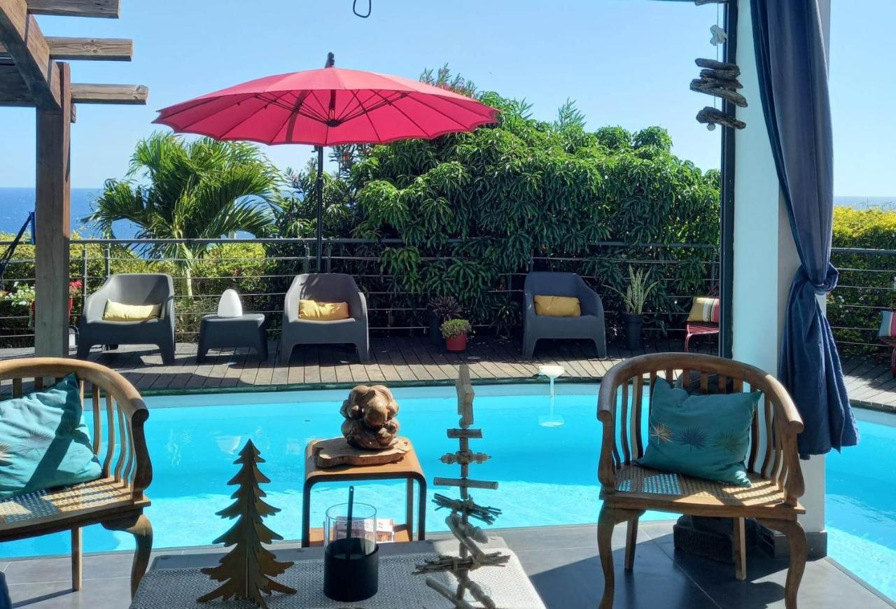 Suite Indigo Jacuzzi Prive Piscine Vue Mer Acces Cuisine Laverie Saint Pierre Zewnętrze zdjęcie